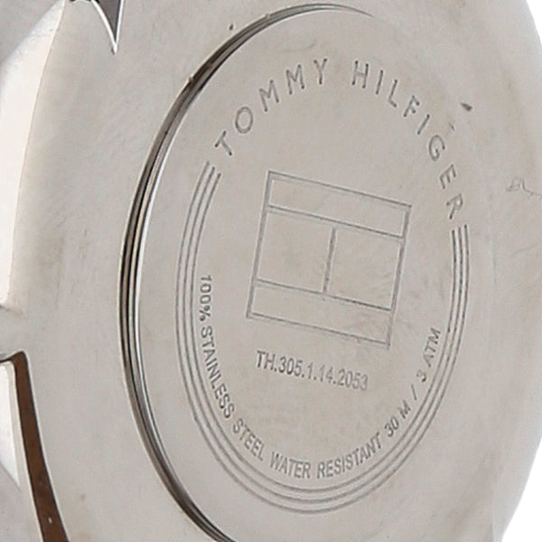 Reloj Tommy Hilfiger para caballero caja acero inoxidable correa piel.