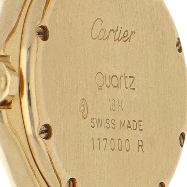 Reloj Cartier para dama modelo Cougar en oro amarillo 18 kilates.