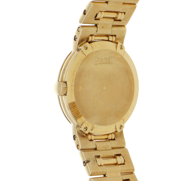 Reloj Piaget para dama modelo Dancer en oro amarillo 18 kilates.