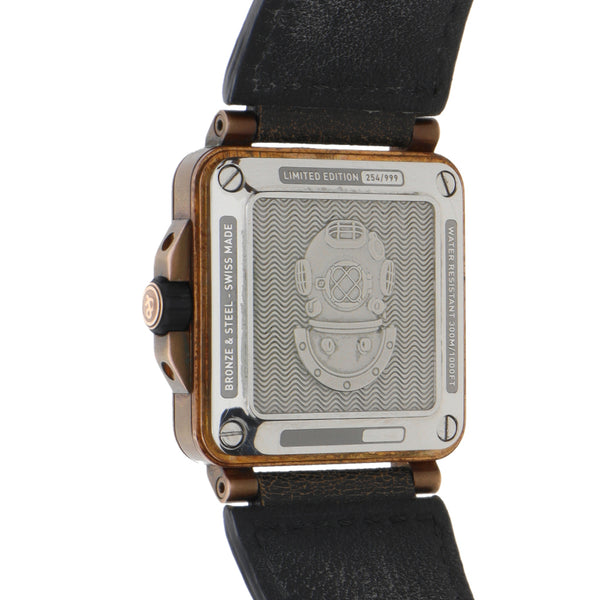 Reloj Bell & Ross para caballero modelo Diver Bronze.