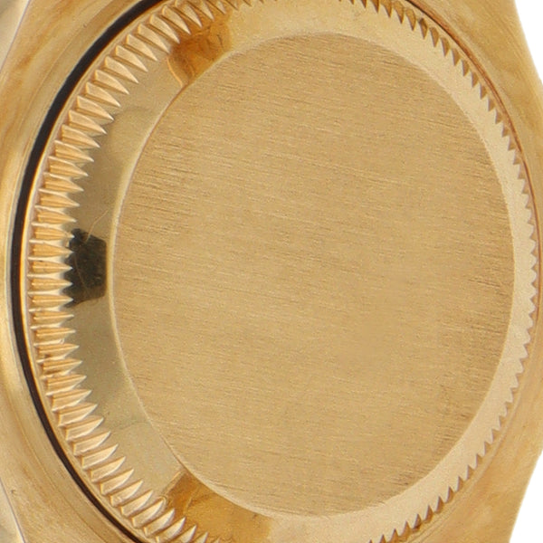 Reloj Rolex para dama modelo Oyster Perpetual DateJust en oro amarillo 18 kilates.