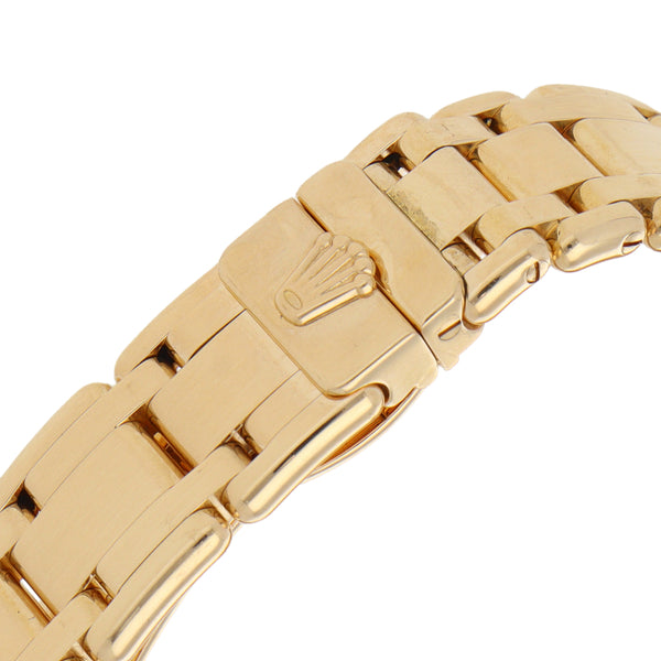 Reloj Rolex para dama modelo Oyster Perpetual DateJust en oro amarillo 18 kilates.