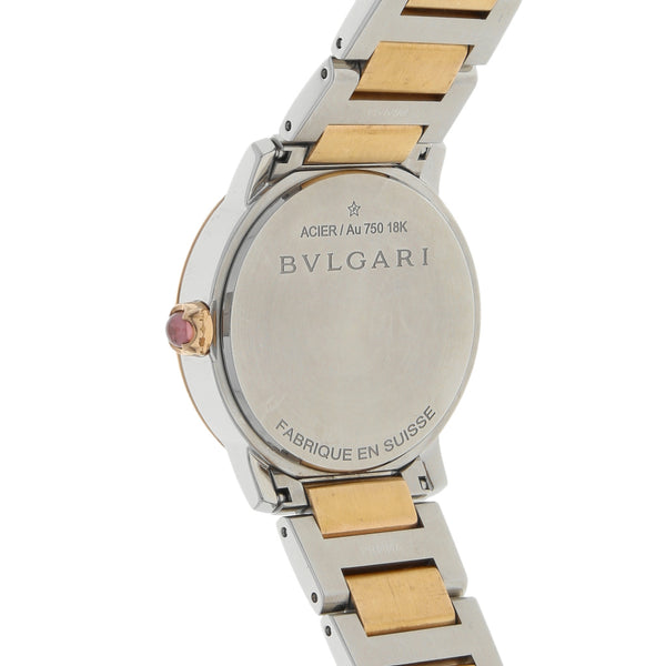 Reloj Bulgari para caballero modelo Bulgari Bulgari en acero vistas oro rosado de 18 kilates.