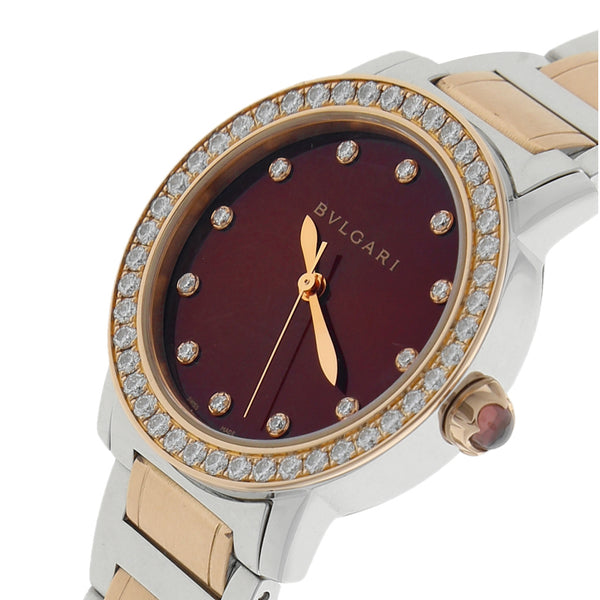 Reloj Bvlgari para dama modelo Bvlgari Bvulgari vistas oro rosa 18 kilates.