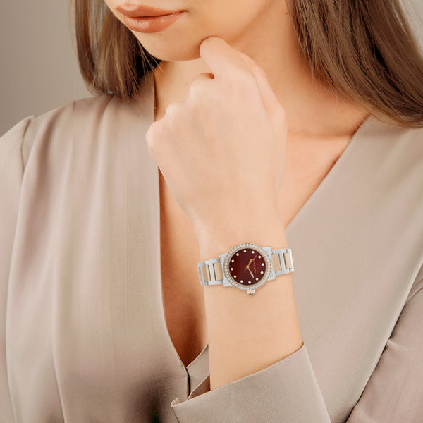 Reloj Bvlgari para dama modelo Bvlgari Bvulgari vistas oro rosa 18 kilates.