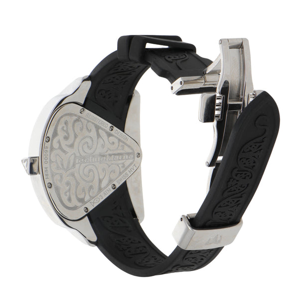 Reloj Technomarine para dama en acero inoxidable pulso caucho.