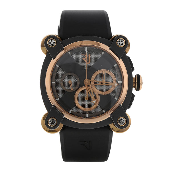 Reloj Romain Jerome para caballero modelo Moon-DNA Invader vistas en oro rosa 18 kilates.