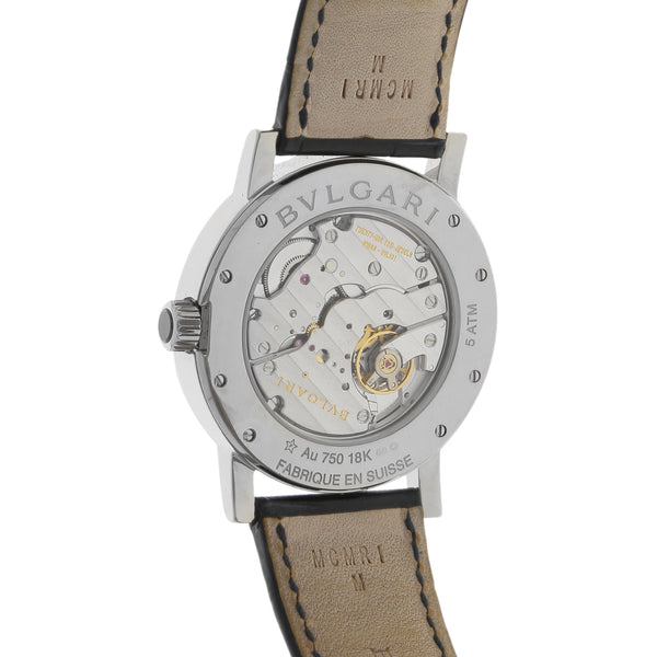 Reloj Bvlgari para caballero modelo Roma caja en oro blanco 18 kilates.