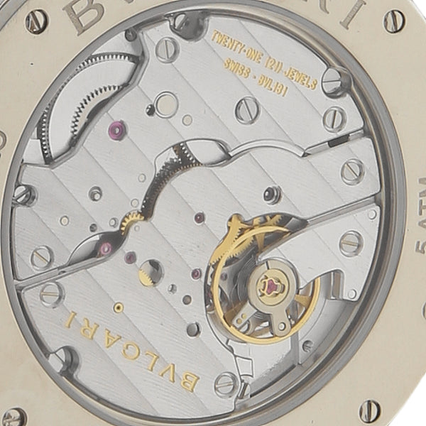 Reloj Bvlgari para caballero modelo Roma caja en oro blanco 18 kilates.