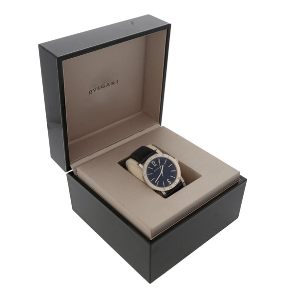 Reloj Bvlgari para caballero modelo Roma caja en oro blanco 18 kilates.