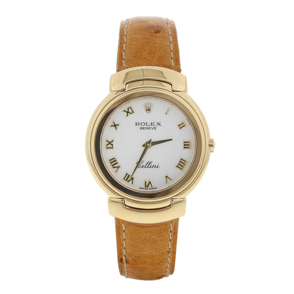 Reloj Rolex para dama/unisex modelo Cellini caja en oro amarillo 18 kilates.