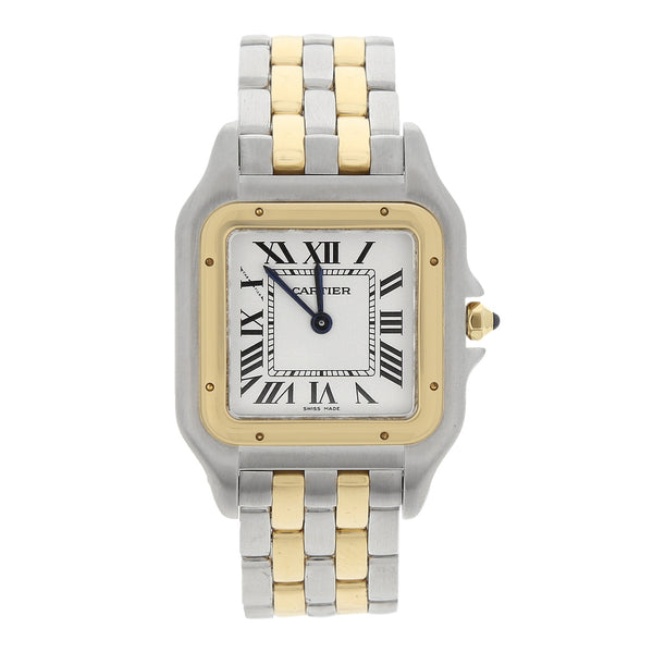 Reloj Cartier para dama modelo Panthere vistas en oro amarillo 18 kilates.