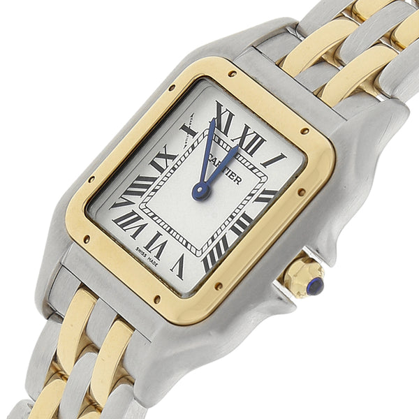 Reloj Cartier para dama modelo Panthere vistas en oro amarillo 18 kilates.