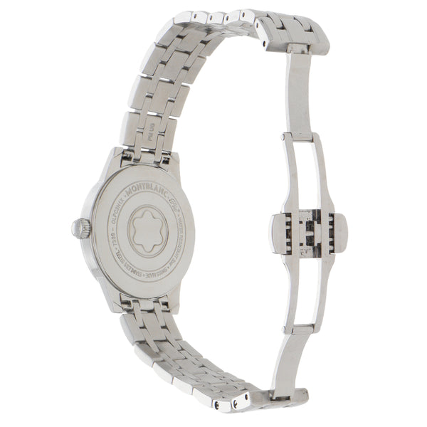 Reloj Montblanc para dama en acero inoxidable.