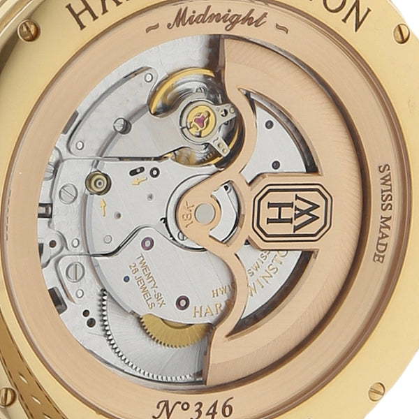 Reloj Harry Winston para caballero modelo Midnigth caja en oro rosa 18 kilates.