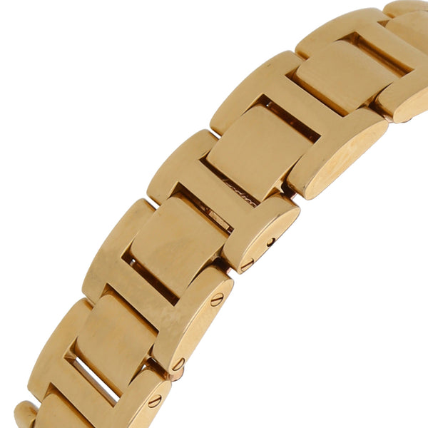 Reloj Cartier para dama modelo Ballon Blue en oro amarillo 18 kilates.