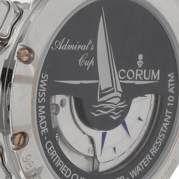 Reloj Corum para caballero modelo Admiral´s Cup en oro blanco 18 kilkates.