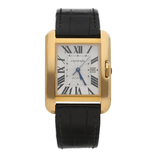 Reloj Cartier para Caballero/unisex Tank Ingles caja en oro amarillo 18 kilates.