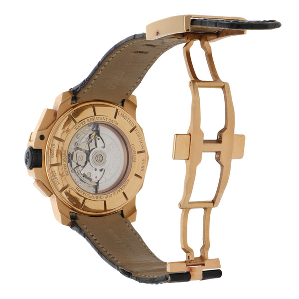 Reloj Corum para caballero modelo Admiral´s Cup vistas oro amarillo 18 kilates.