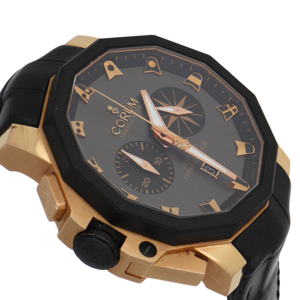 Reloj Corum para caballero modelo Admiral´s Cup vistas oro amarillo 18 kilates.