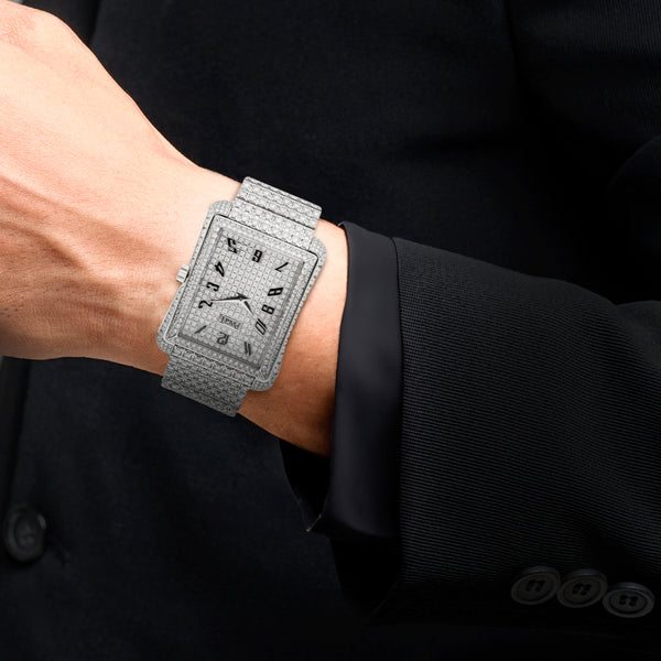 Reloj Piaget para caballero modelo Emperador en oro blanco 18 kilates.
