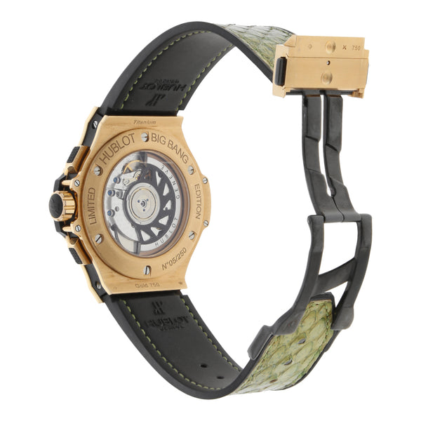 Reloj Hublot para caballero modelo Big Bang Boa caja en oro amarillo 18 kilates.