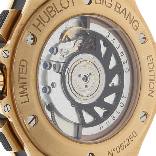 Reloj Hublot para caballero modelo Big Bang Boa caja en oro amarillo 18 kilates.