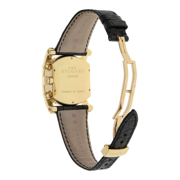 Reloj Bulgari para caballero modelo Assioma caja en oro amarillo 18 kilates.