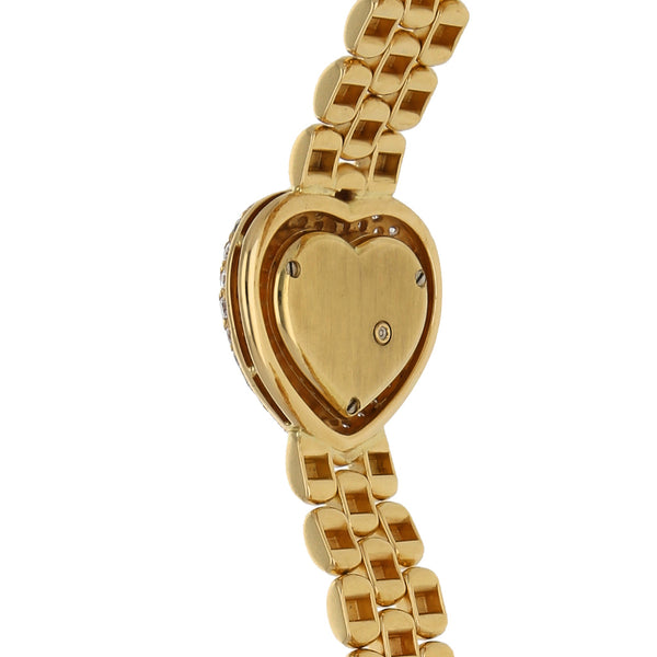 Reloj Chopard para dama modelo Happy Diamonds en oro amarillo 18 kilates.