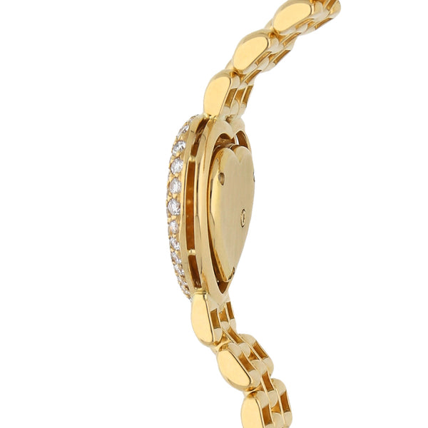 Reloj Chopard para dama modelo Happy Diamonds en oro amarillo 18 kilates.