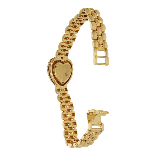 Reloj Chopard para dama modelo Happy Diamonds en oro amarillo 18 kilates.