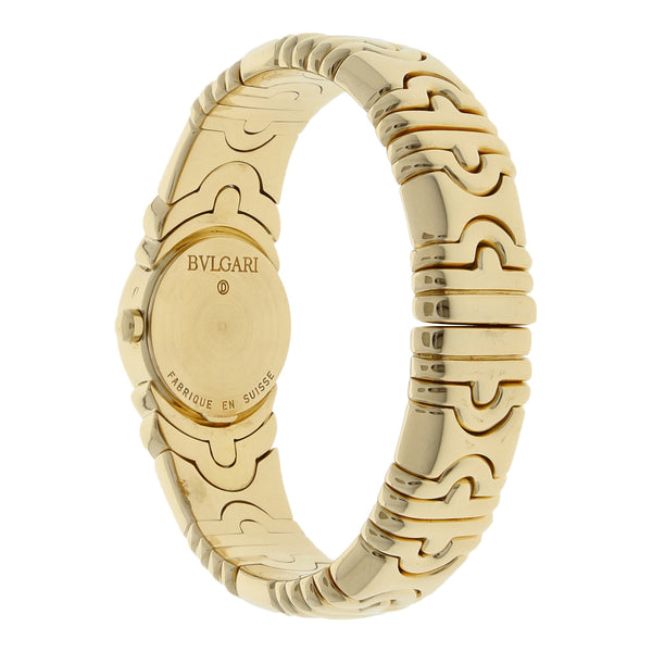 Reloj Bvlgari para dama modelo Parentesi en oro amarillo 18 kilates.