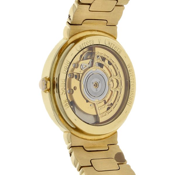 Reloj Carrera y Carrera para caballero en oro amarillo 18 kilates.