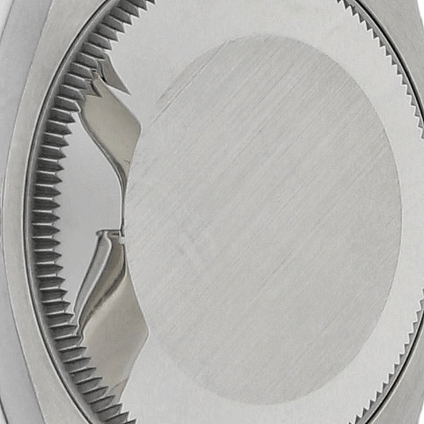 Reloj Rolex para dama modelo Oyster Perpetual DateJust bisel en oro blanco 18 kilates.
