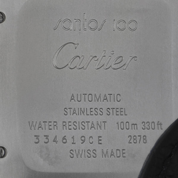 Reloj Cartier para caballero modelo Santos 100.