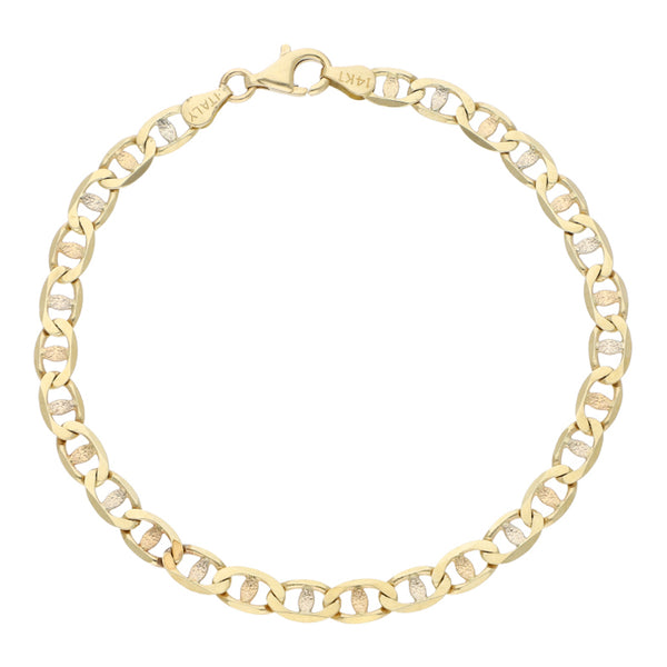 Pulsera nudo marino en oro amarillo 14 kilates.