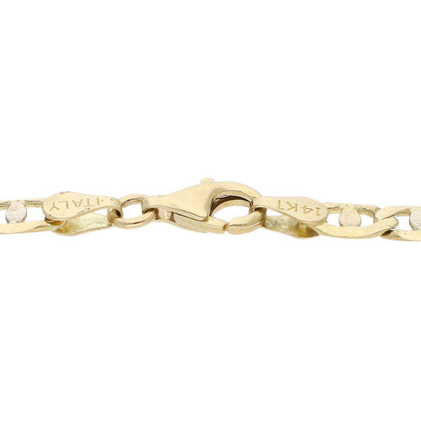 Pulsera nudo marino en oro amarillo 14 kilates.