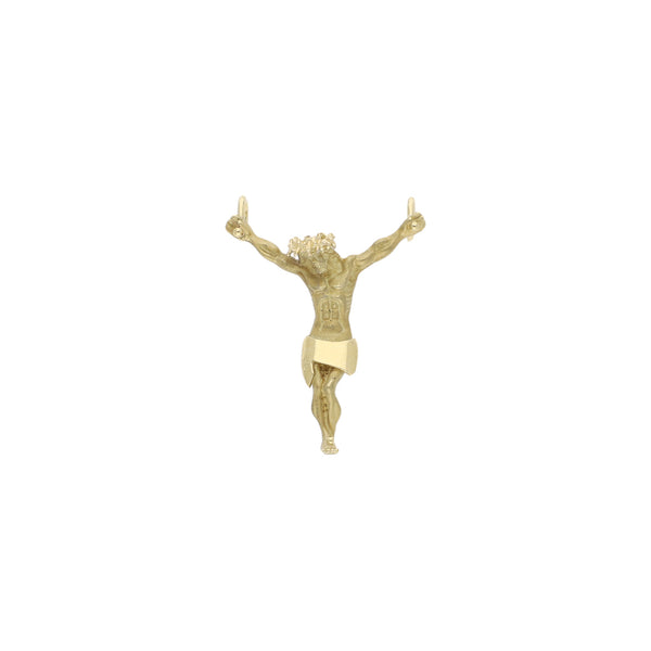 Cristo diseño especial en oro amarillo 14 kilates.