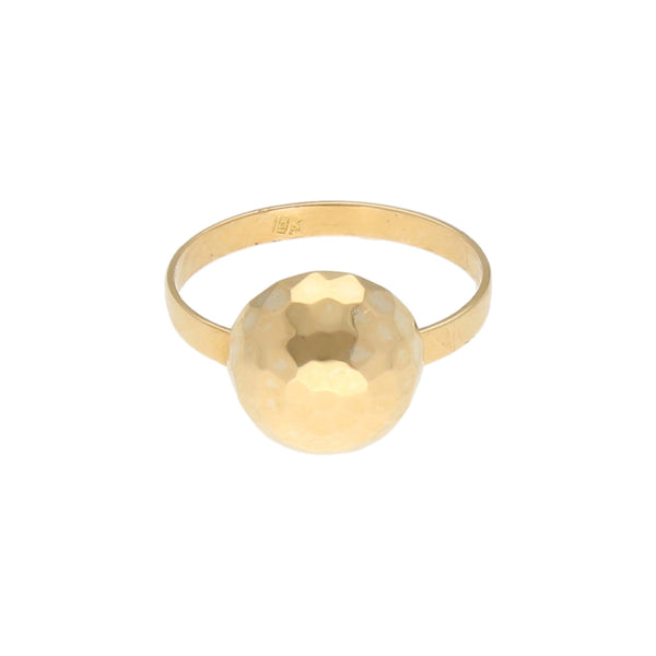 Anillo diseño especial en oro amarillo 18 kilates.