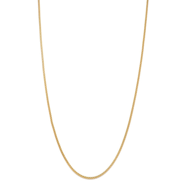 Collar eslabón laminado en oro amarillo 14 kilates.