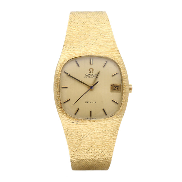 Reloj Omega para caballero modelo De Ville en oro amarillo 18 kilates.