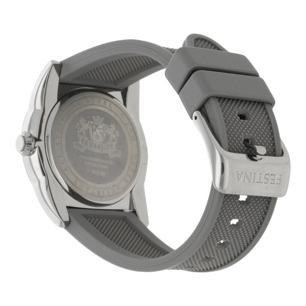 Reloj Festina para dama caja acero inoxidable correa silicón.