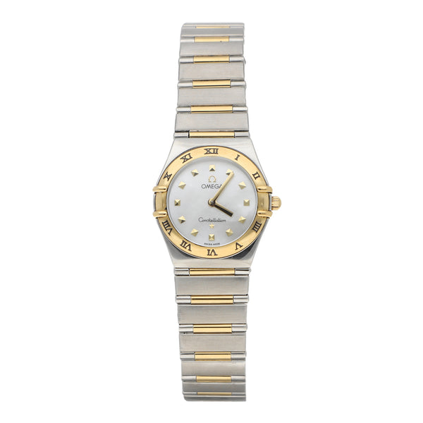 Reloj Omega para dama modelo Constellation vistas en oro amarillo 18 kilates.