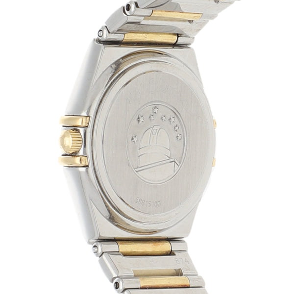 Reloj Omega para dama modelo Constellation vistas en oro amarillo 18 kilates.