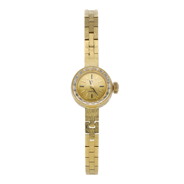 Reloj Omega para dama en oro amarillo 18 kilates.