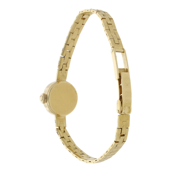 Reloj Omega para dama en oro amarillo 18 kilates.