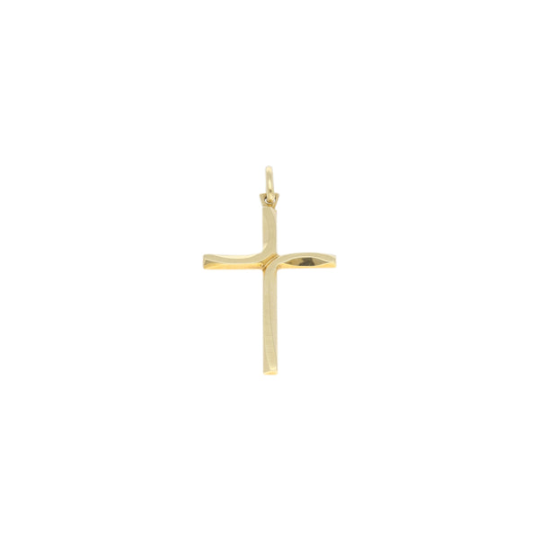 Cruz diseño especial en oro amarillo 14 kilates.