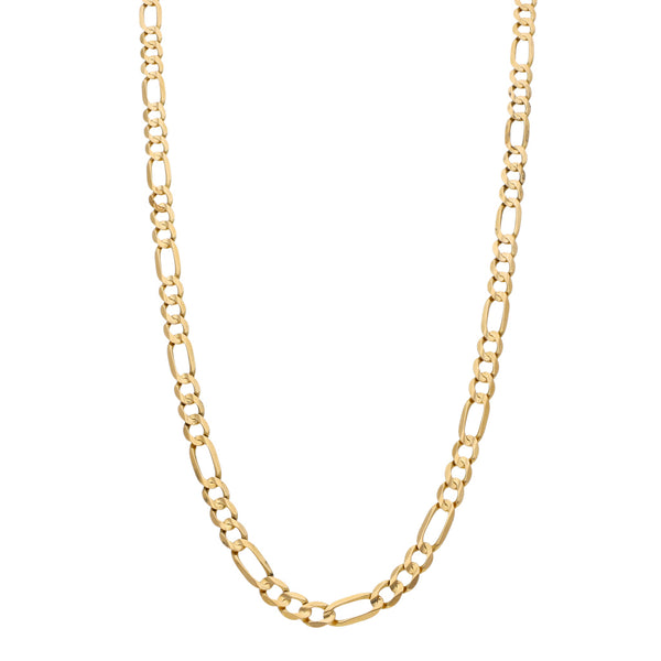 Collar de tres eslabones por uno en oro amarillo 14 kilates.