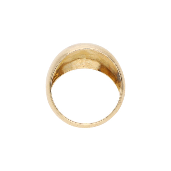 Anillo liso en oro amarillo 14 kilates.