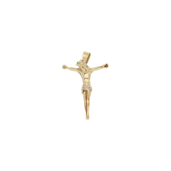 Cristo estilizado en oro amarillo 14 kilates.